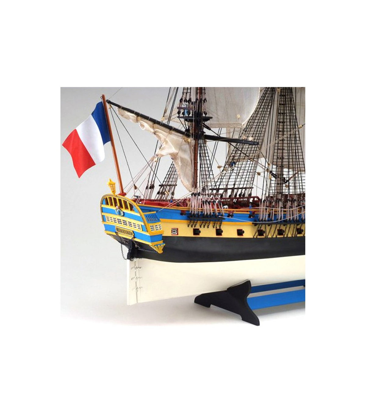 Frigate Hermione La Fayette. 1:89 Wooden Model Ship Kit
