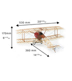 Fighter Sopwith Camel. 1:16 Wooden and Metal Aircraft Model